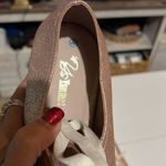 Rose gold glitter espadrilles women’s size 39 lace up Pink Photo 5
