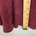 Able Sweater Dress Women's Small Burgundy Texture Knit Geometric Button Cuffs Red Photo 7