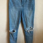 J.Crew Curvy Toothpick Skinny Distressed High Rise Tall Denim Jeans Photo 2