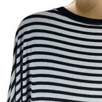 Comfy USA Batwing Striped Mini Jersey Dress Blue Black Super Soft Size S Photo 5