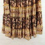 Beach Gold NWT Boho Printed Midi Skirt Size L Size L Photo 6
