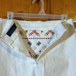 Blue Rain White W/Scalloped hem and embroidered front. Zipper back Size Med Photo 3