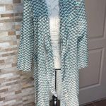 ZARA New Printed Long Sleeve Sea Green Tunic/Swim Cover-Up/Blouse/Top NWT Photo 0