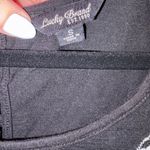 Lucky Brand Small Black Embroidered Cold Shoulder T-Shirt Top Photo 2