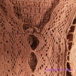 Free People NEW Free People Intimately Brown Regina Boho Long Sleeve Bodysuit, S Photo 4