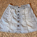 Mossimo Denim Mini Skirt Button Front A Photo 0