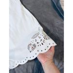 Lulus NWT Size Large Ineth White Denim Strapless Embroidered Mini Dress Photo 3