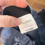 Max Mara  Womens Coimbra Midi Skirt XS Blue Satin A Line Leisure Photo 6