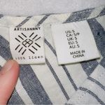 Artisan NY 100% Linen Sleeveless Striped Tank Top size small Photo 3