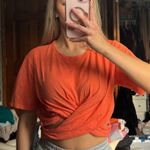 Aerie  Orange Top Crop Photo 0