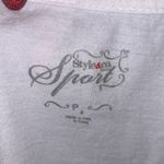 Style & Co  Sport petite white floral zebra short sleeve top Photo 6