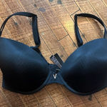 Victoria's Secret Victoria’s Secret black satiny lined Demi 34DDD bra Photo 0