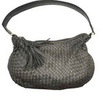 Liz Claiborne  Vintage Leather Woven Hobo Shoulder Bag‎ Photo 0