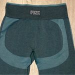PINK - Victoria's Secret  women’s Dark Green athletic seamless pull on Leggings L Photo 5