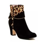 Taryn Rose  Tempie Suede‎ Leopard Print Ankle Bootie Photo 3