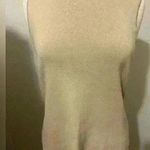 Charter Club  Tank Top Sleeveless Blouse Beige Medium Silk Nylon Cotton Blend Photo 0