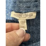 Eileen Fisher Sweater 1X Wool Silk Linen Cowl Neck Long Sleeve Blue #K1-6 Photo 1