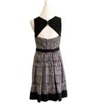 Guess  Mini Dress Black White Cutout High Neck Sleeveless Mini Dress Size 6 Photo 2