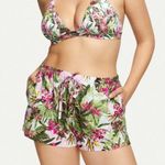 Victoria's Secret Swim Drawstring Linen Cover Up Short in Palm Photo 2