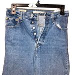 Levi's Levi’s medium wash rib age straight Jean non ripped raw hem button fly #759 Photo 3