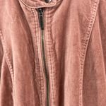 Westport  1962 Anthropologie dusty pink rose 2X velvet moto jacket plus casual Photo 5