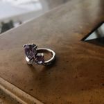Rose De France Amethyst Sterling Silver Ring Size 9 Purple Photo 5