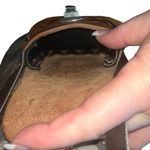 Leather Hand Crafted Mexico Tiny Purse Photo 3