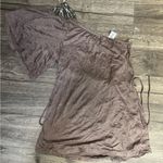 Pretty Good  One-Shoulder Dress in Brown Photo 3