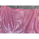 Lisa Ho Pink Metallic Pleated Midi Skirt Womens 2 Pink Party Evening Wear Shiny Photo 13