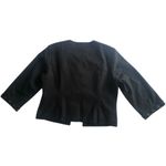 Chadwick's  Black Embellished Beads 3/4 Sleeve Lined Soft Blazer Size 12 Photo 3