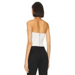 Rozie Corsets Corset Top in White & Black Medium New Womens Strapless Photo 2