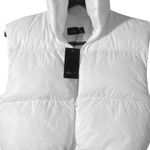 SETA T NWT White Cropped Puffer Vest Photo 0