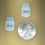 Cute Milk Jar Earrings Blue Photo 2