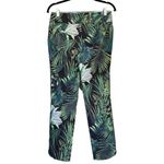Soft Surroundings T8  Tropical Palm Print Stretch Cropped Pants Women's‎ Small Photo 5