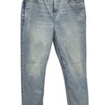 American Eagle Mom Jeans Women's 10 Light Blue Strigid Hi Rise Tapered Leg Photo 0