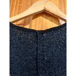 Scala Plus Size 1X Black Beaded Cocktail Sequin Fringe Party Dress Flapper Style Photo 5