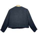 Abercrombie & Fitch  Black Tweed Cropped Blazer Suit Coat Jacket Womens Size XL Photo 1