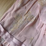 Needle & Thread Pink Ruffled Maxi Dress with Gold Accents Photo 3