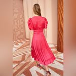 Ulla Johnson NEW  Daria Dress Orchid Size 2 Pink Tiered Satin Puff Sleeve Bow Tie Photo 2