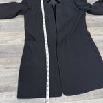 Elie Tahari  black long length front hook blazer suit jacket womens small J38 Photo 4