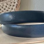 Liz Claiborne Villager Navy Blue Gold Belt Simple Neutral Classic Accessory Photo 4