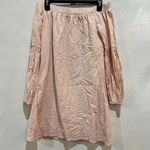 Lucky Brand  Blush Pink Off-Shoulder Cotton Dress with‎ Eyelet Detail XS Photo 4
