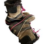 Sorel  Tivoli II Waterproof Suede/Leather Lace-Up Boot Size US 8.5 Nori/Black Photo 3