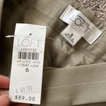 Loft  Women’s Two Piece Blazer/Pant Suit Set SIZE 6 Beige Pinstripe Photo 6