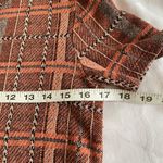 ZARA  Madras Top Burnt Orange & Black S Photo 3