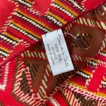 Oscar de la Renta Vintage Red Silk Scarf E135 Photo 3