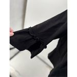 Eloquii  Womens Ruffle Sleeve Jacket Blazer Open-Front 3/4 Ponte Black Size 16 Photo 7