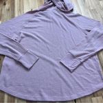 Calvin Klein Jeans Waffle Knit Hoodie Mauve Pink Thumb Holes Size L Photo 7