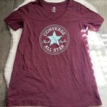 Converse Maroon Logo  All Star Vneck Tee Photo 0