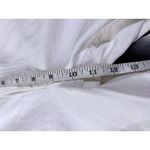 Madewell White Denim Low Slung Baggy Crop White Jeans Wide Leg Raw Hem Size 25 Photo 11